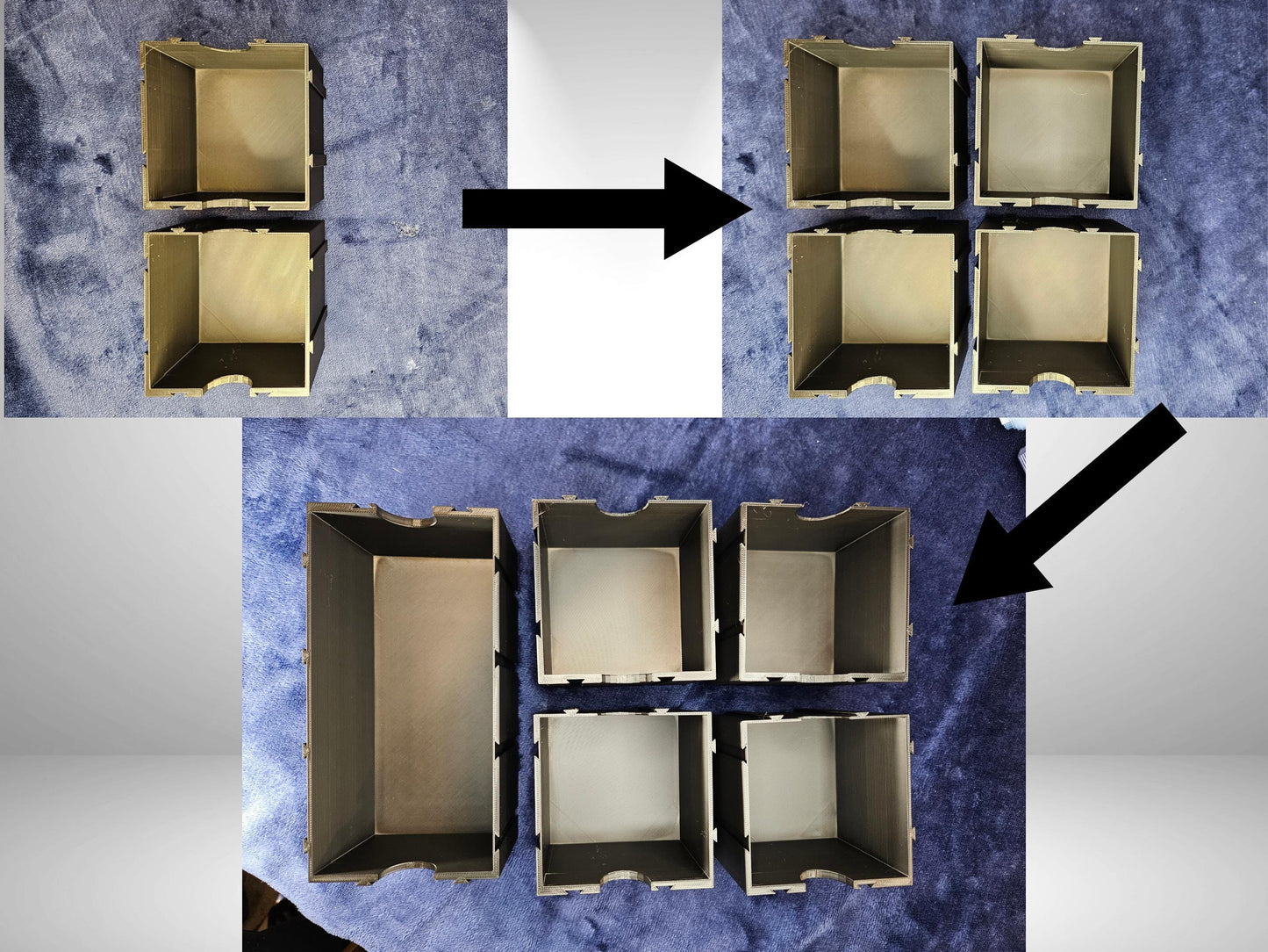 Illusion Rack Organizer - Modular storage for Sleeves, Top Loaders, team bags, trading card supply storage