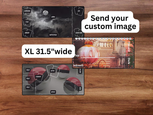 XL Custom TCG Playmat, Personalized Play Mat, Custom Board Game Mat With Zones, MTG Gift, Trading Card Games, Magic the Gathering