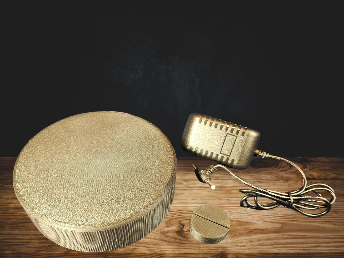 Levitating magnetic sports card display, Hockey Puck Magnetic Card Display, Magnetic Gadgets, Cool Sports Card Stand