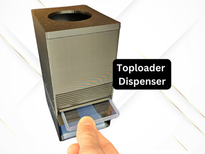 Top Loader Dispenser - With Penny Sleeves stash and Top Loader dispensing - Pokemon MTG Magic Yu-Gi-Oh! Metazoo Sports