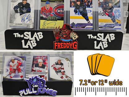 Custom X-Wide Card Stand, 3D Printed Sports Card Stands - Customized with your logo