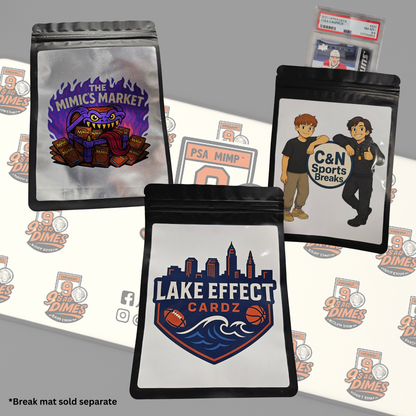 Custom card break repacks pouch bag, high resolution logo, for sports cards, TCG cards