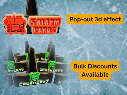 Custom Trading Card Stands, 3D Printed Sports Card Stands - Custom with your logo/name