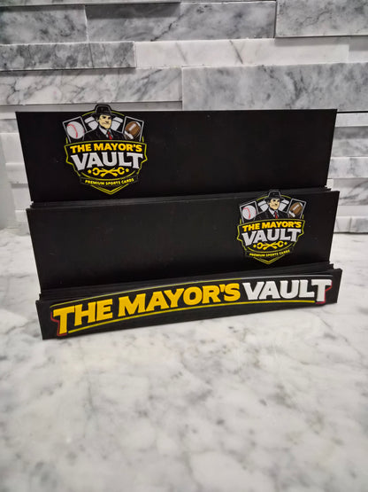 Custom Tier Card Stand (add your logo), For Sports Cards, Pokemon, MTG, Breakers