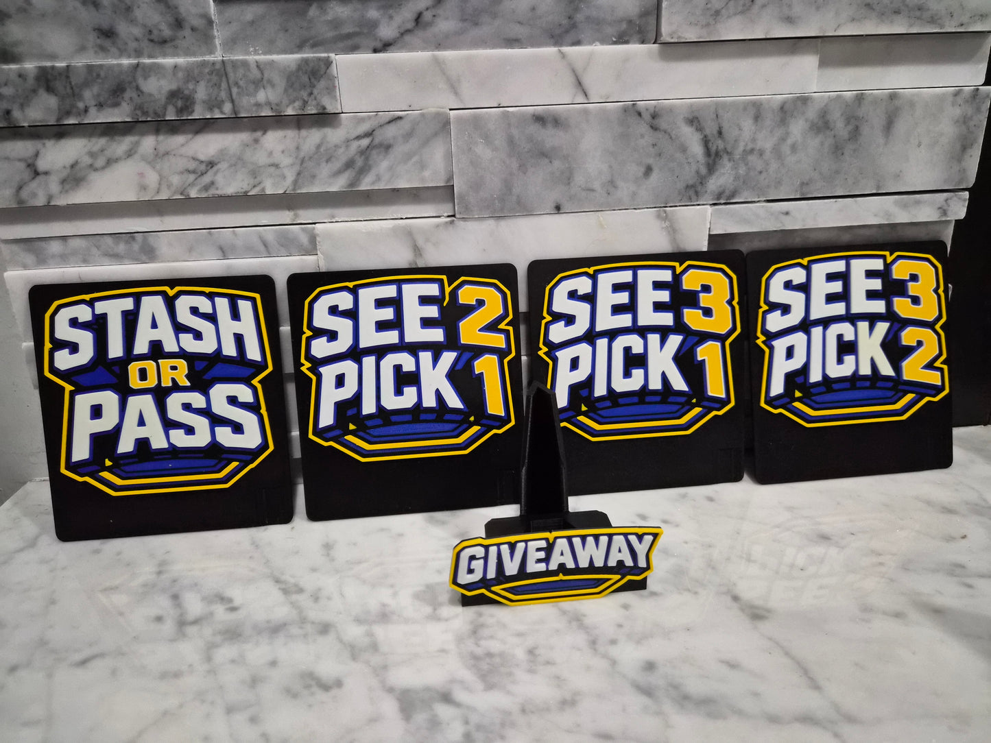 Card Breaks Sign Bundle, Stash or Pass, See 2 Pick 1, See 3 Pick 1, Giveaway