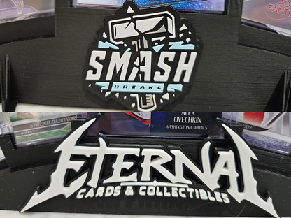 5 Card Display Stand, Custom Logo, Personalized 3d printed card display