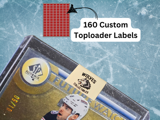 Card Toploader Stickers, Top Loader Labels, Advertising Stickers, Custom Logo