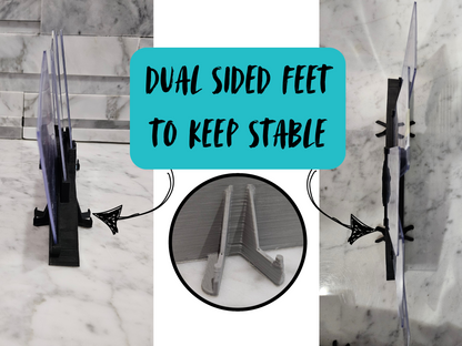 5 Card Display Stand, Custom Logo, Personalized 3d printed card display