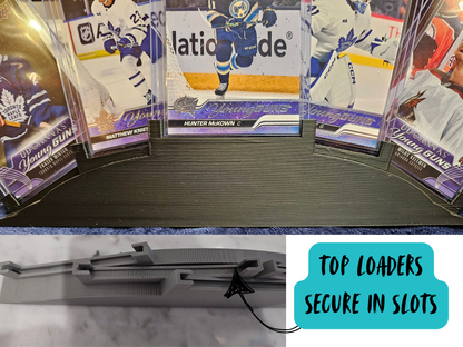 5 Card Display Stand, Custom Logo, Personalized 3d printed card display