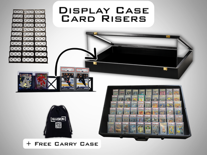 Illusion Card Risers, Display Case Card Riser Stands for your card case, Sold in sets