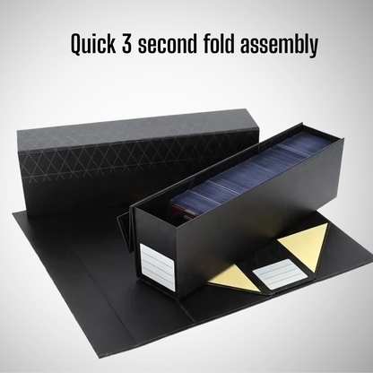 Trading Card Storage Boxes - Fits Magnetic Closure & Top loaders, Quick Fold Box