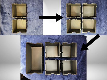 Illusion Rack Organizer - Modular storage for Sleeves, Top Loaders, team bags, trading card supply storage