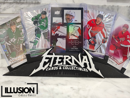 5 Card Display Stand, Custom Logo, Personalized 3d printed card display