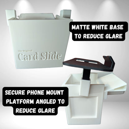 Card Slide - Toploaded card scanner stand box - Sports cards or TCG card scanner - Card organization assistant