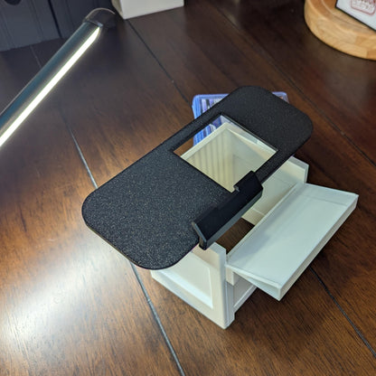 Card Slide - Toploaded card scanner stand box - Sports cards or TCG card scanner - Card organization assistant