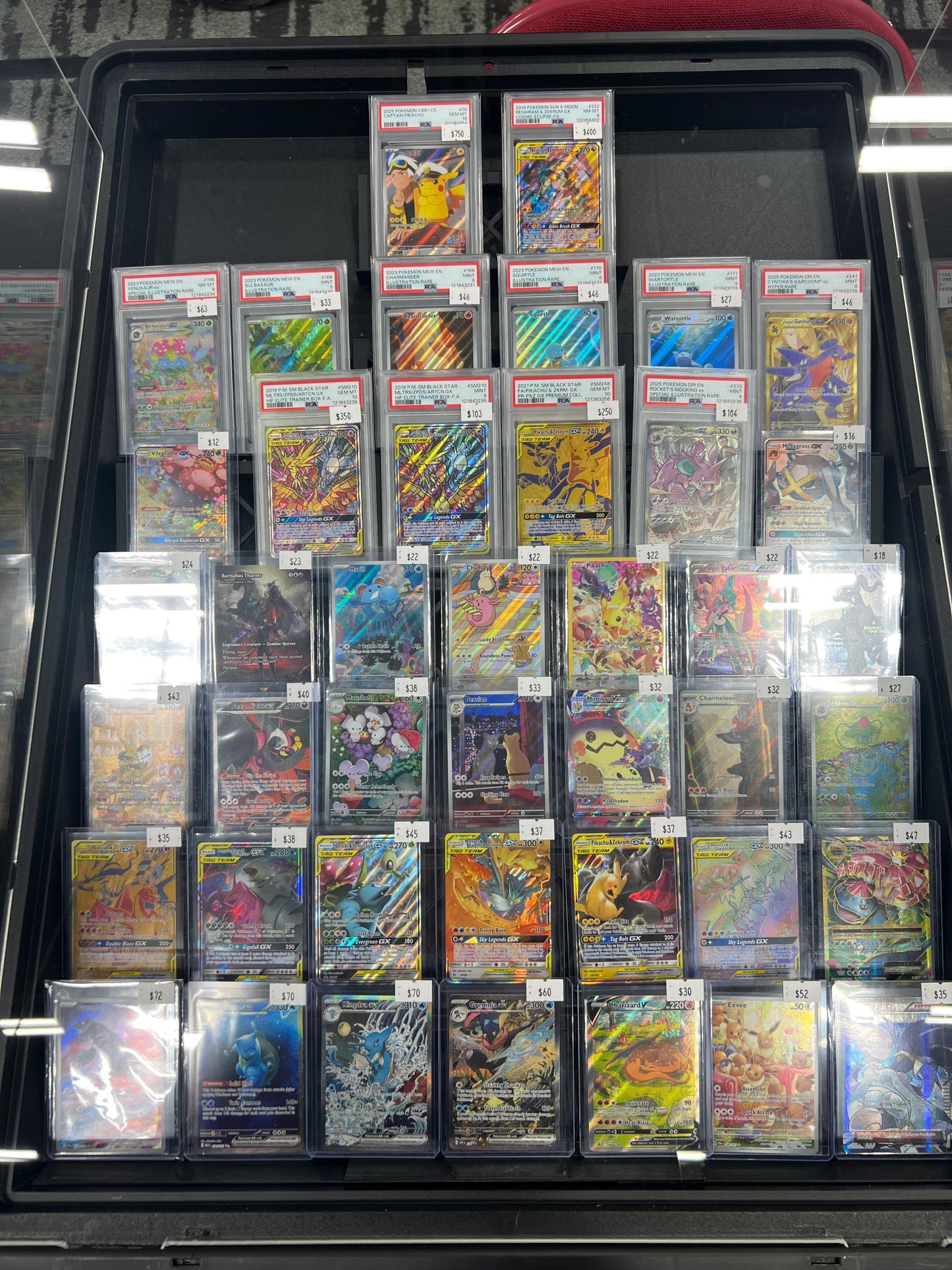 Illusion Card Risers, Display Case Card Riser Stands for your card case, Sold in sets