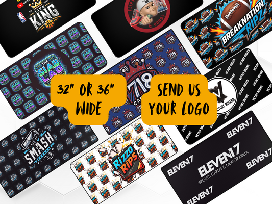 Custom Card Breaking Mat, Card break mat for card breaks | 32" x 16" Card break mat