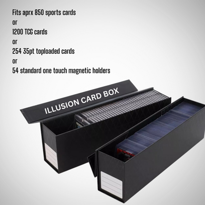 Trading Card Storage Boxes - Fits Magnetic Closure & Top loaders, Quick Fold Box