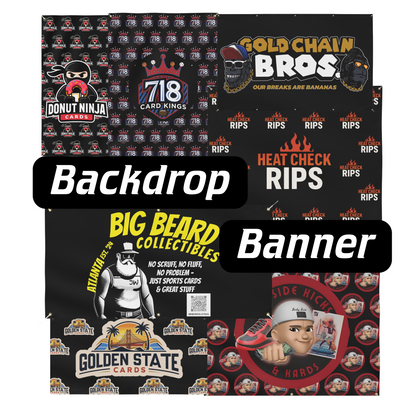 Custom Card Breakers Banner Breaking Backdrop | Whatnot card breaks backdrop | Custom Card breaking banner