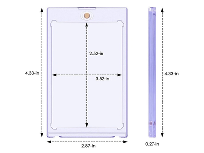 Shattered Color Magnetic One-Touch Card Holder – 35pt Trading Card Case | UV Protection | Premium Display Case | 7 Vibrant Colors