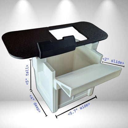 Card Slide - Toploaded card scanner stand box - Sports cards or TCG card scanner - Card organization assistant