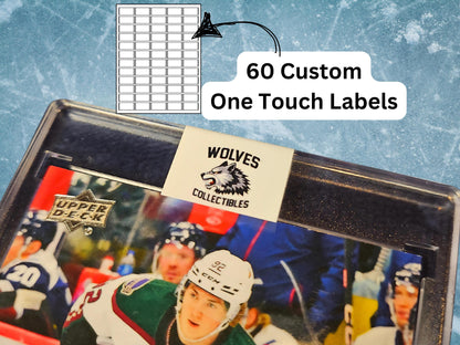 Card OneTouch Stickers, One Touch Case Labels, Advertising Stickers, Custom Logo