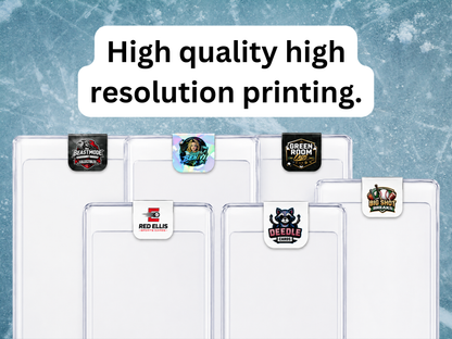 Card OneTouch Stickers, One Touch Case Labels, Advertising Stickers, Custom Logo