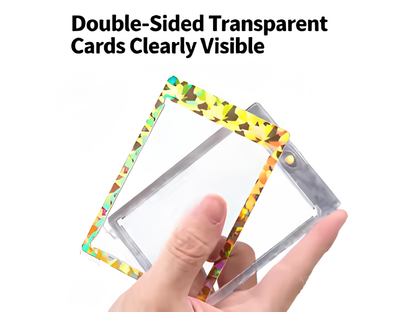 Shattered Color Magnetic One-Touch Card Holder – 35pt Trading Card Case | UV Protection | Premium Display Case | 7 Vibrant Colors