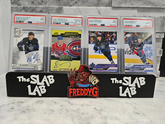 Custom X-Wide Card Stand, 3D Printed Sports Card Stands - Customized with your logo