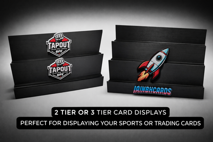 Custom Tier Card Stand (add your logo), For Sports Cards, Pokemon, MTG, Breakers