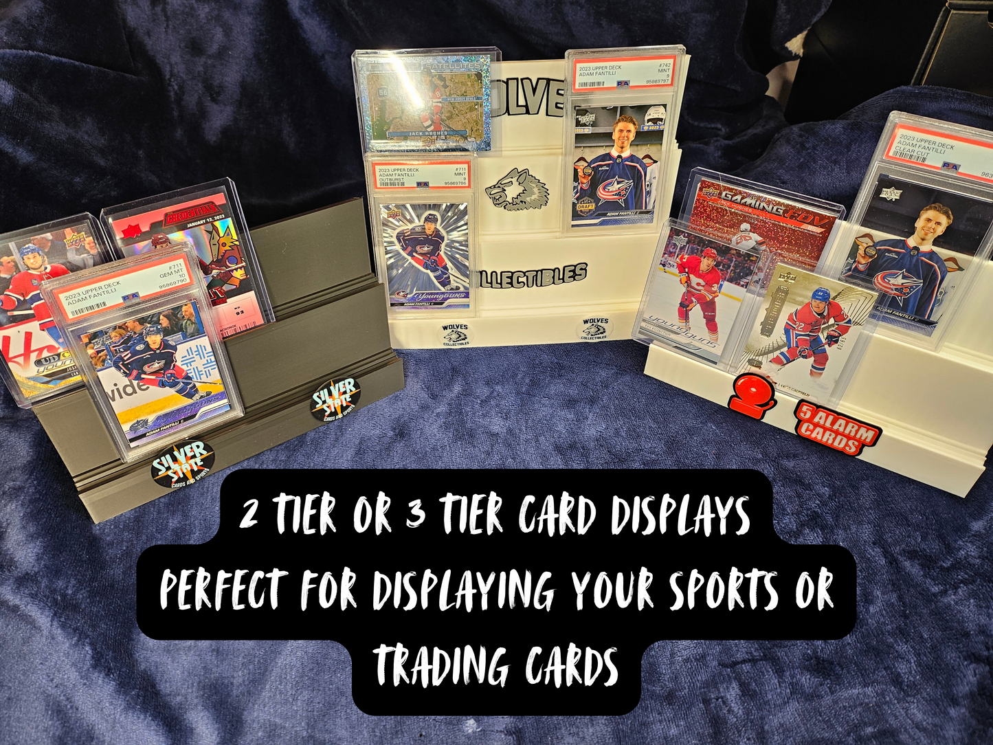 Custom Tier Card Stand (add your logo), For Sports Cards, Pokemon, MTG, Breakers