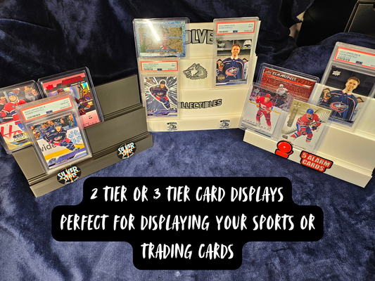 Custom Tier Card Stand (add your logo), For Sports Cards, Pokemon, MTG, Breakers